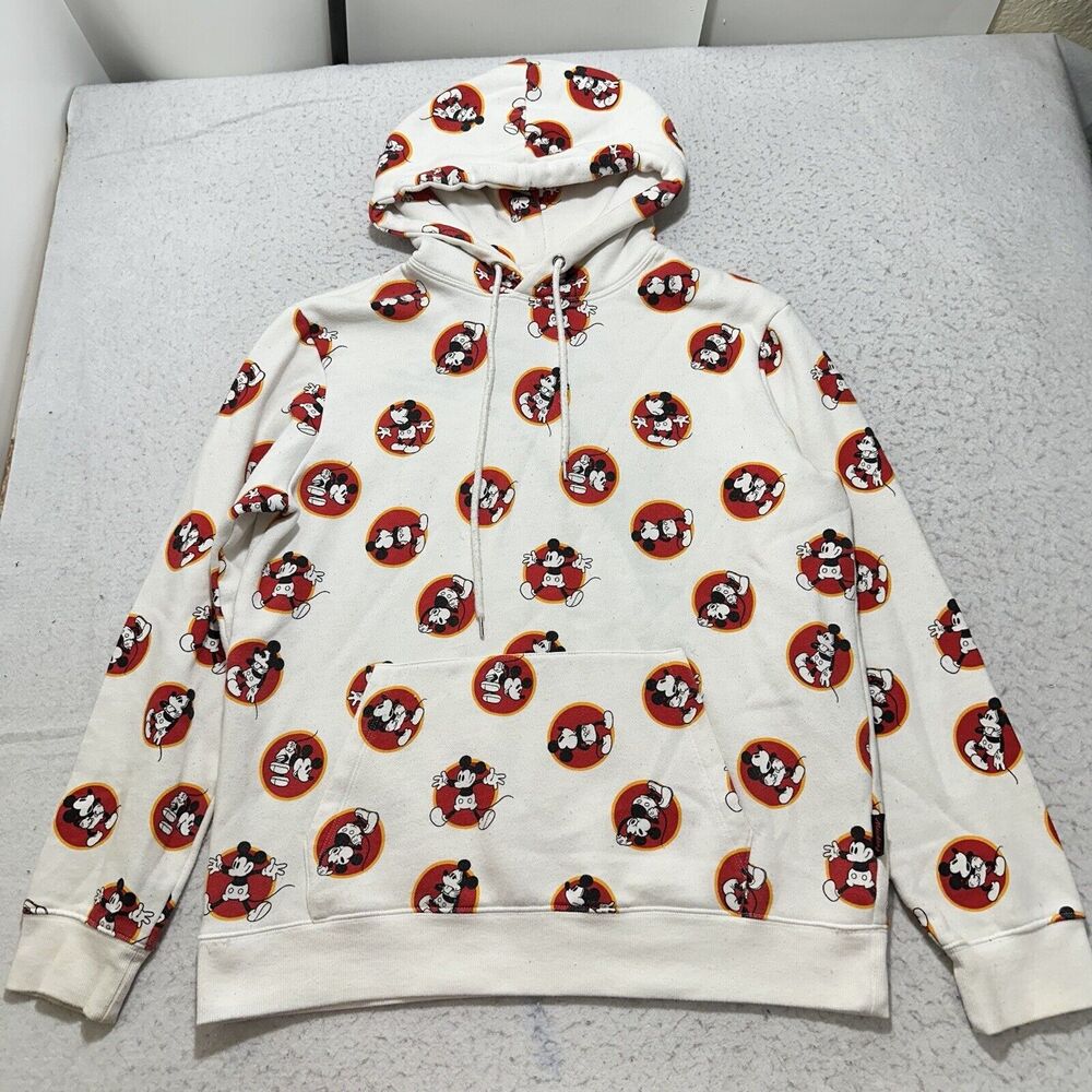 Disney x Forever 21 Men's Medium Mickey Mouse Drawstring Hoodie Fleece Lined
